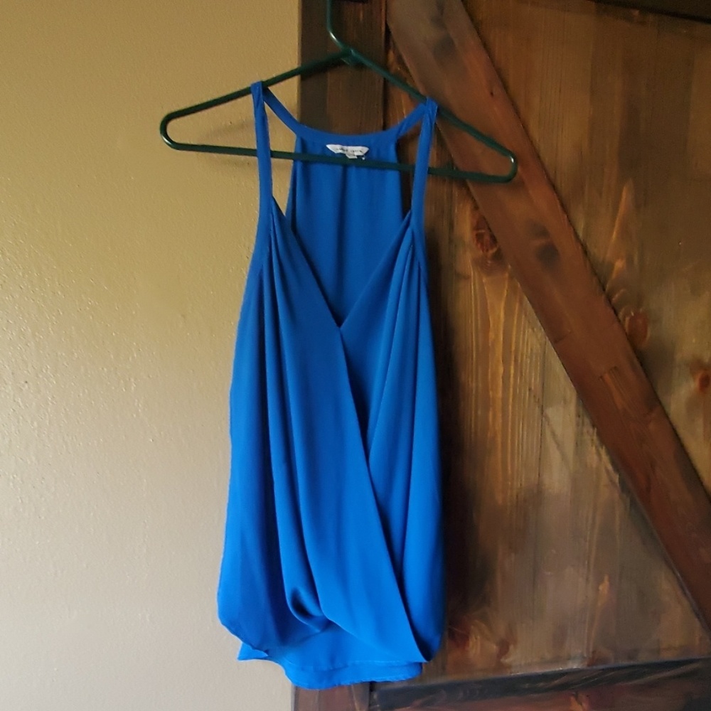 Blue blouse  very cute on just  doesn't  fit me an